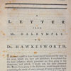 A Letter from Mr Dalrymple to Dr Hawkesworth, Occasioned by Some Groundless and Illiberal Imputations in his Account of the Late Voyages to the South