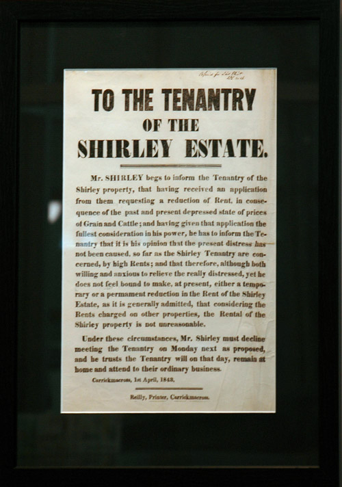 To the Tenantry of the Shirley Estate