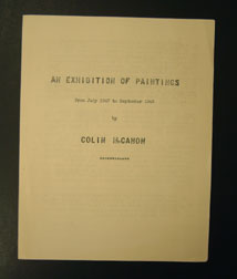 McCahon exhibition leaflet