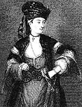 Lady Mary Wortley Montagu, from an original miniature. In: The letters and works ...