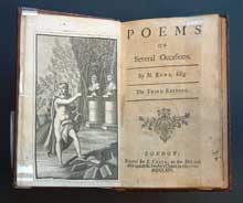 Nicholas Rowe, Poems on Several  Occasions. 3rd ed.