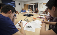 Students doing paperwork (thumbnail)