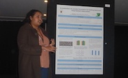 Picture of Dr Bhamini Rangnekar (Otago University) who was awarded a premier poster prize at the QMB ID 2017 meeting