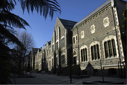 Geology Building, the Quadrangle, University of Otago, viewed from the south