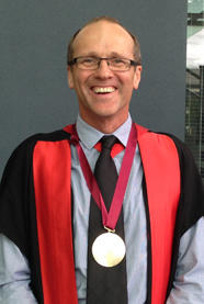 Martin Kennedy with Research Gold Medal
