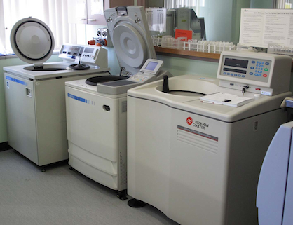 Photo of Beckman ultracentrifuge for sub-cellular fractionation