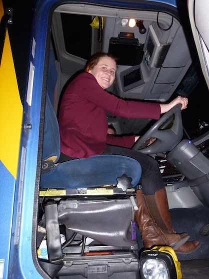 RMIP student in mobile surgical services bus