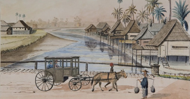 John Turnbull Thomson, Campong Rochor, Singapore, 1846, Hocken Pictorial Collections image