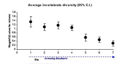 Graph showing invertebrate diversity