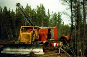 Diamond drill rig Red Lake, Ontario, Canada.