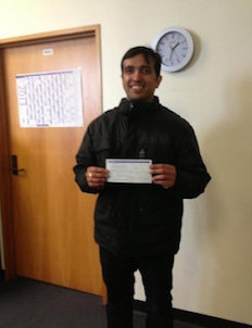 (OPG) Abhishek won Otago Institute Travel Award 2013