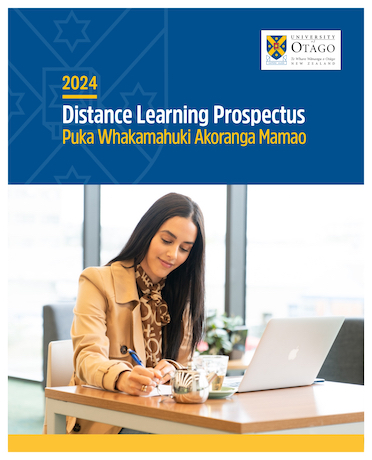 Distance learning prospectus cover image