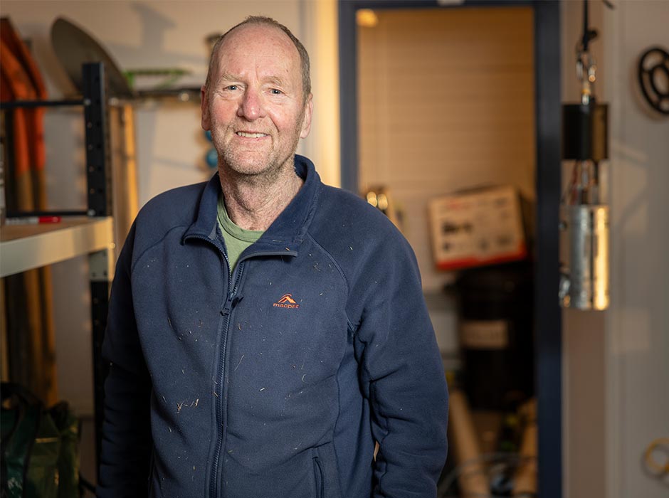 David Prior pictured in a workspace.