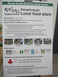 poster featuring a local foodstall in Seoul