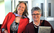 Professor Lynette Sadleir (left) with Head of the Department of Paediatrics and Child Health Professor Dawn Elder  thumb