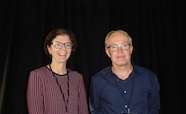 Picture of Dr Nikki Moreland (Auckland University) and Professor Greg Cook (Otago University) organisers of the QMB ID 2017 meeting