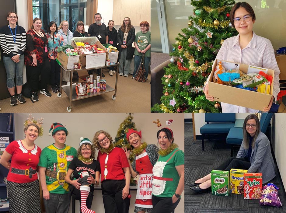 PSO-food bank collections departments collage