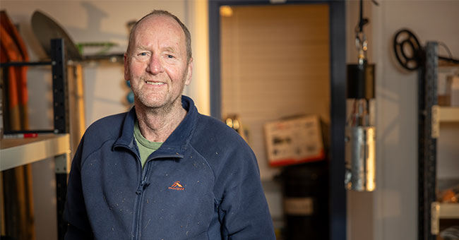 David Prior pictured in a workspace.