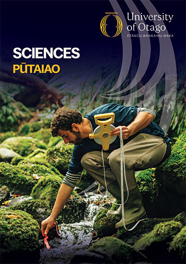 Sciences
    at Otago Prospectus front cover 