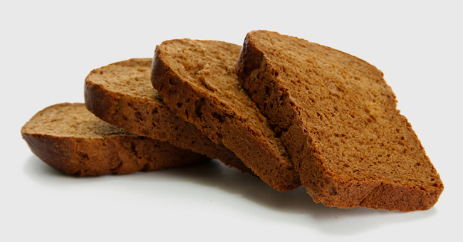 Slices of wholemeal bread