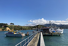 View of Portobello Whart with boat 1x