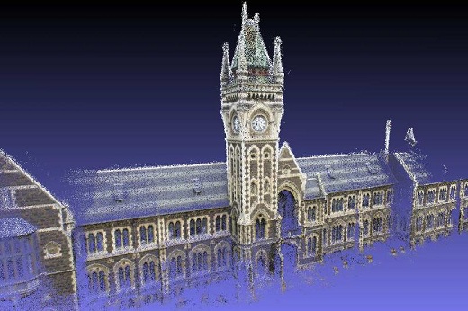 3D model of the clock tower made with Areograph