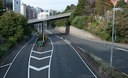 Motorway into Wellington City image by Luke Pilkinton-Ching, University of Otago Wellington