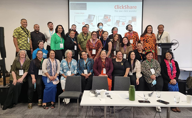 Group photo of members of the Association of Pasifika Staff in Tertiary Education (APSTE) 2022