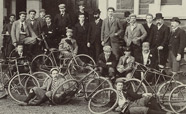 University of Otago Cycling Club, c.1897. M&ouml;ller Bros photograph, Box-168-001 thumbnail