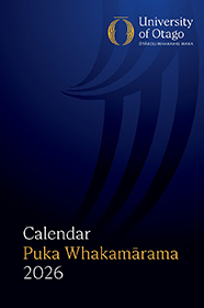 University of Otago Calendar cover