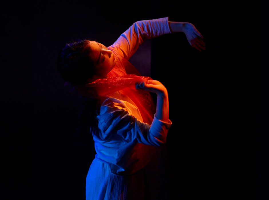 A woman dancing