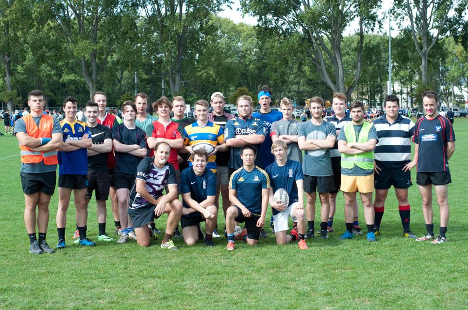 Rugby team after first game