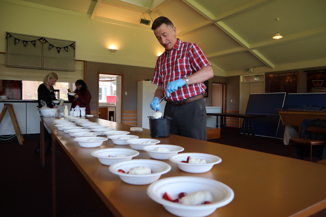 xmas party 2019 - strawberries and icecream