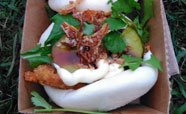 Some of the food available at the Christchurch Lantern Festival in 2017<br />Photo: Anna Young