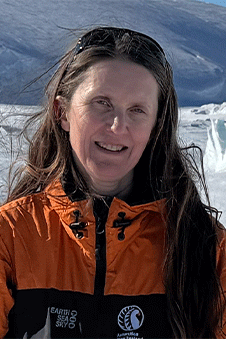 inga smith head and shoulders standing outside