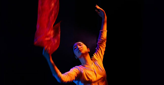 A woman dancing