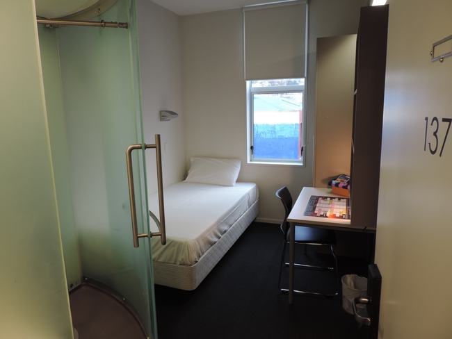 Looking into a female only room.