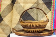 pacific island basket and tray