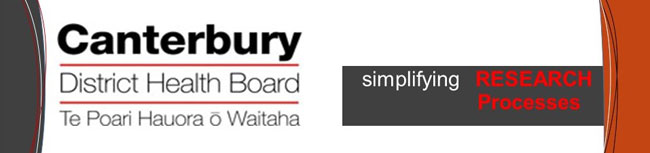 Canterbury District Health Board Research banner