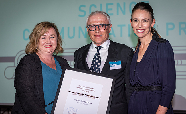 Professor Michael Baker Prime Minister's Science Communication Prize Winner 1