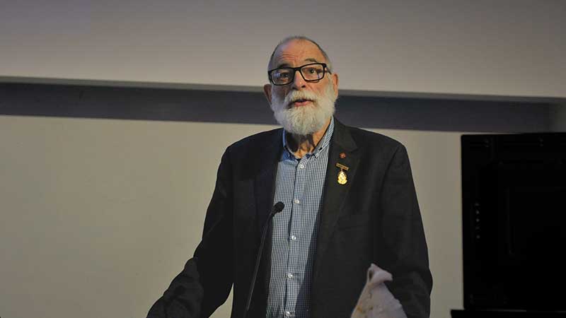 A man speaking 