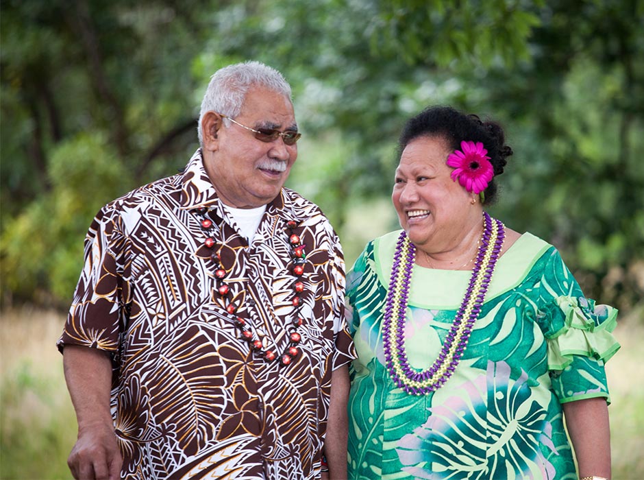 Oloialii Unite Nafatali and Samata Nafatali, Karina Nafatali's parents.