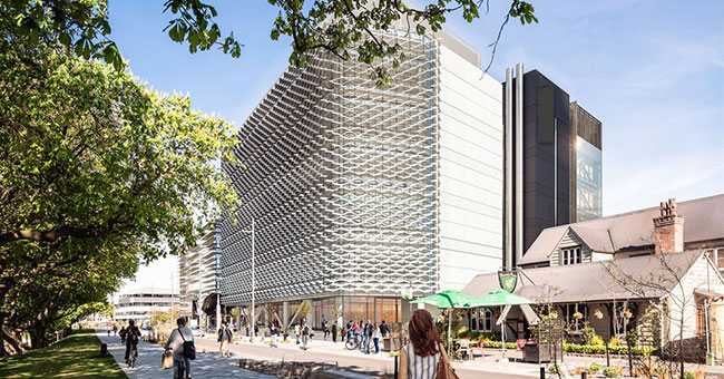 The exterior of the new Wai-ora building.