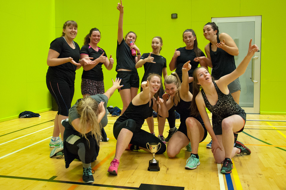 Victorious Women's Netball team