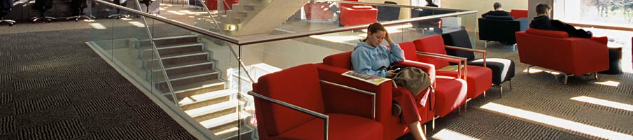 Students reading in Library