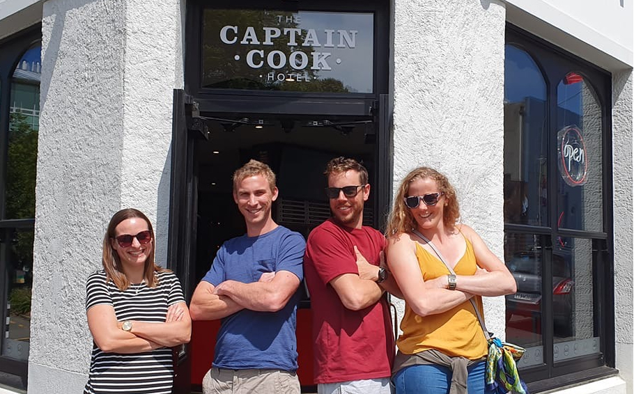 Physio class of 2009 group at the Captain Cook