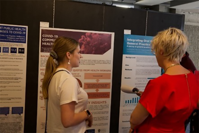 At the February 2021 Summer Studentship poster showcase