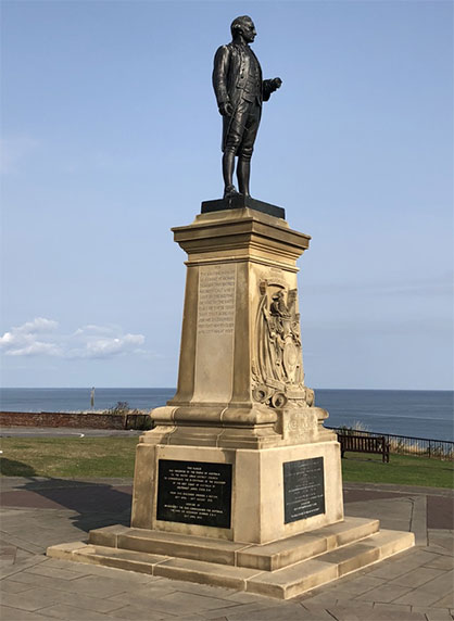 Cook Whitby Statue