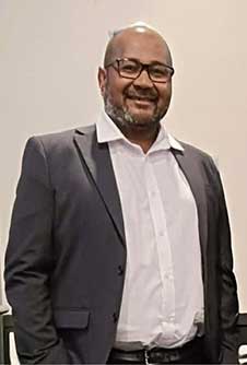 A man head and shoulders 