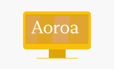 Icon of screen with the word 'Aoroa' on it.